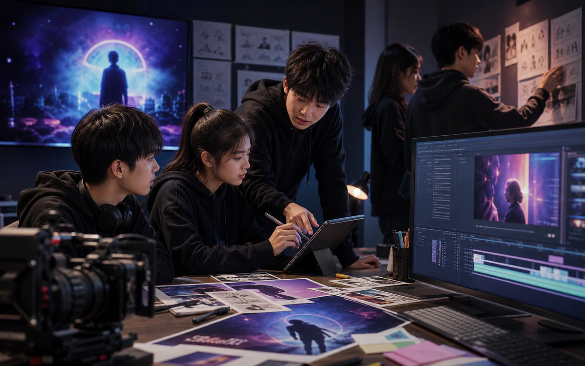 数字内容的视觉创作过程